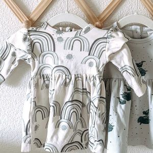 Kate Quinn Rainbow flutter sleeve dress